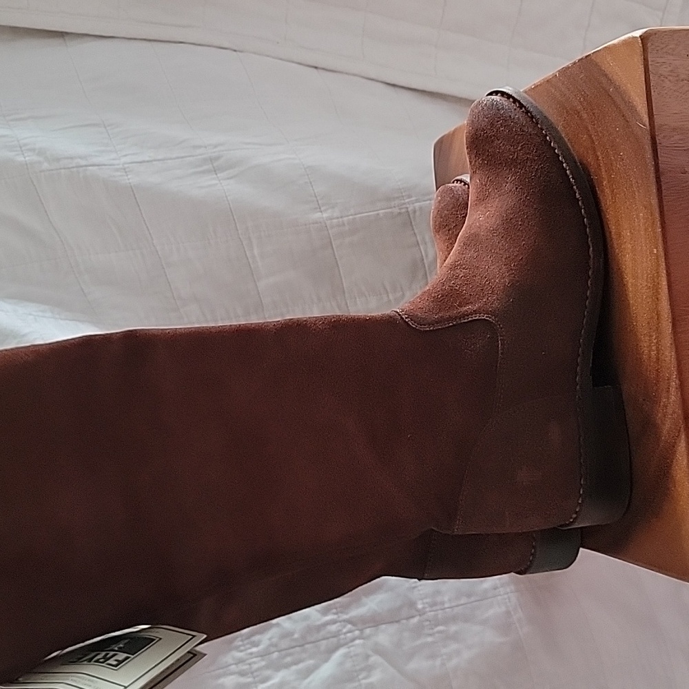 NEW Frye Shirley Brown Over The Knee (OTK) Leather Riding Boots Women's 7.5M
